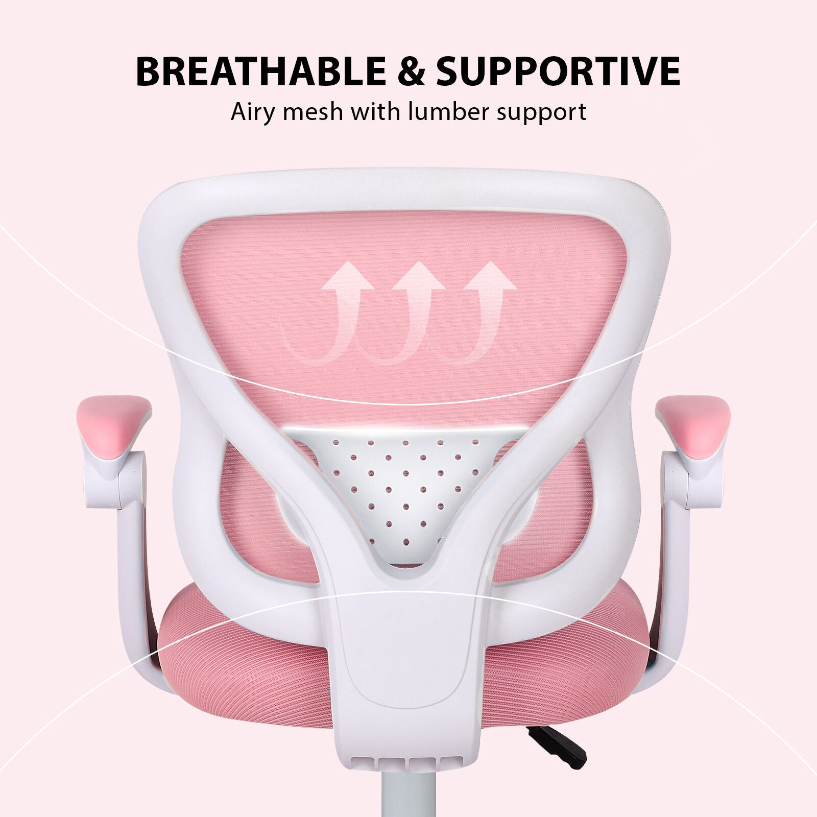 Kids Desk Chair - Children Office Study Seat with Footrest CILO - Pink V274-FT-OC-2615-FPK