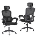 Ergonomic Reclining Office Chair - Lumbar Support, Adjustable Headrest VELTRA - BLACK V274-FT-OC-2656B-BK