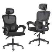 Ergonomic Reclining Office Chair - Lumbar Support, Adjustable Headrest VELTRA - BLACK V274-FT-OC-2656B-BK