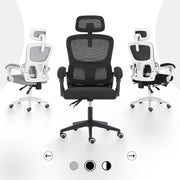 Ergonomic Reclining Office Chair - Lumbar Support, Adjustable Headrest VELTRA - BLACK V274-FT-OC-2656B-BK