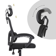 Ergonomic Reclining Office Chair - Lumbar Support, Adjustable Headrest VELTRA - BLACK V274-FT-OC-2656B-BK