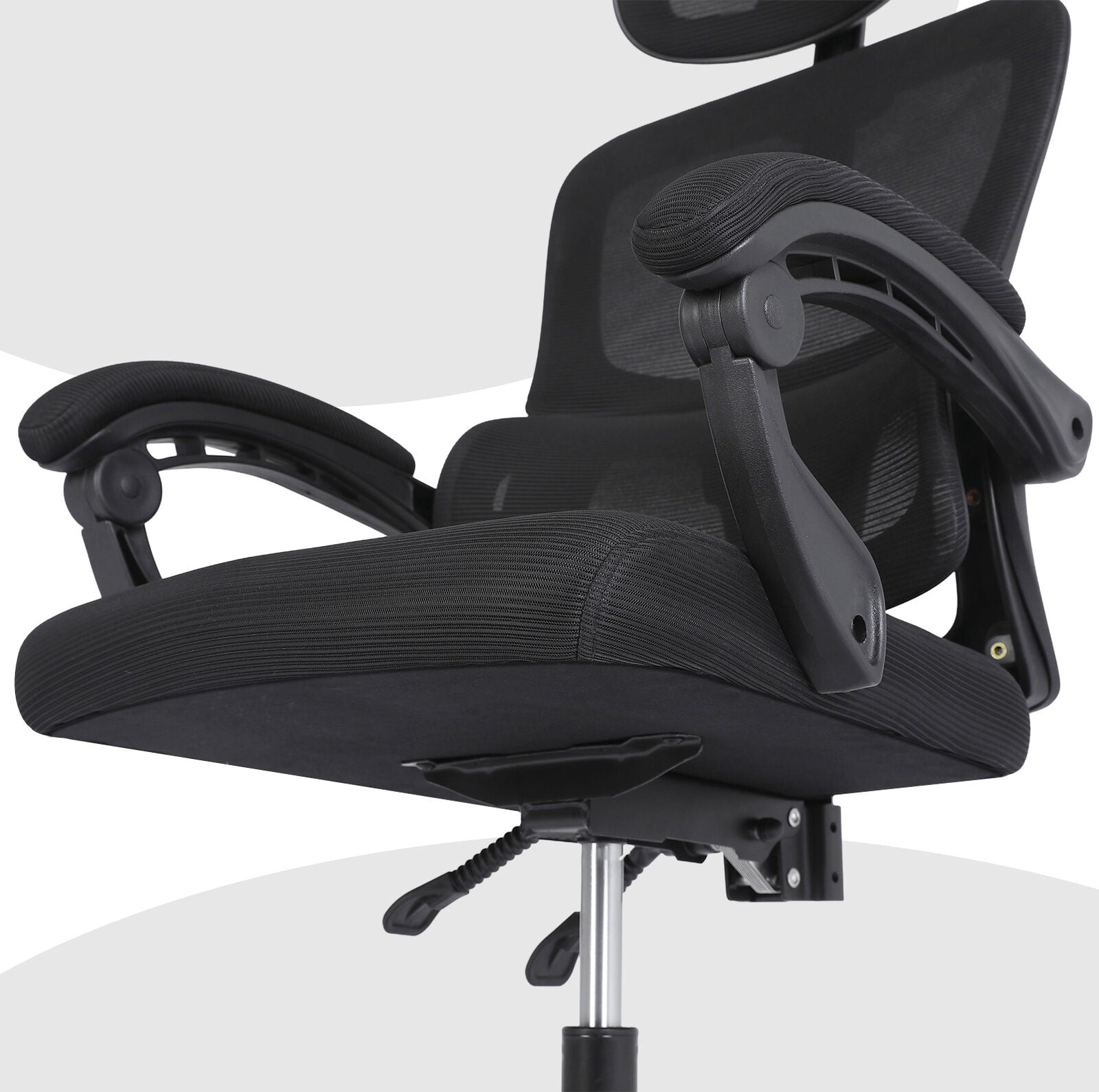 Ergonomic Reclining Office Chair - Lumbar Support, Adjustable Headrest VELTRA - BLACK V274-FT-OC-2656B-BK