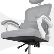 Ergonomic Reclining Office Chair - Lumbar Support, Adjustable Headrest VELTRA - GREY V274-FT-OC-2656B-WHGY