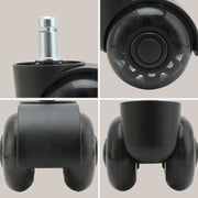 5X 2'' Twin Wheel Office Chair Casters - Slient Smooth, 11x22mm Stem V274-FT-OCA-WH2-5PCS