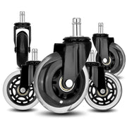 5X 3'' Rollerblade Style Wheels Office Chair Casters - Slient Smooth, 11x22mm Stem V274-FT-OCA-WH3-5PCS