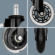 5X 3'' Rollerblade Style Wheels Office Chair Casters - Slient Smooth, 11x22mm Stem V274-FT-OCA-WH3-5PCS