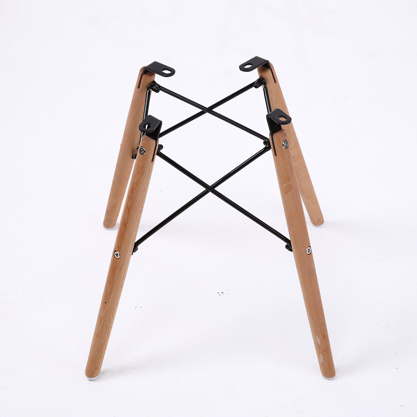 2X Retro Dining Cafe Chair DSW BLACK V274-FT-PP623-BK2