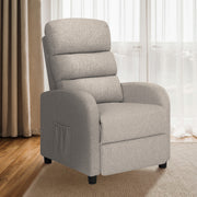 Home Recliner Chair - Linen Fabric Sofa Lounge Armchair SHILOH GREY V274-FT-RC-6501FA-GY
