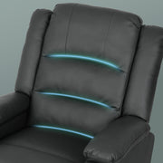 Home Recliner Chair - PU Leather Sofa Lounge Armchair MARLO GREY V274-FT-RC-6502PU-GY