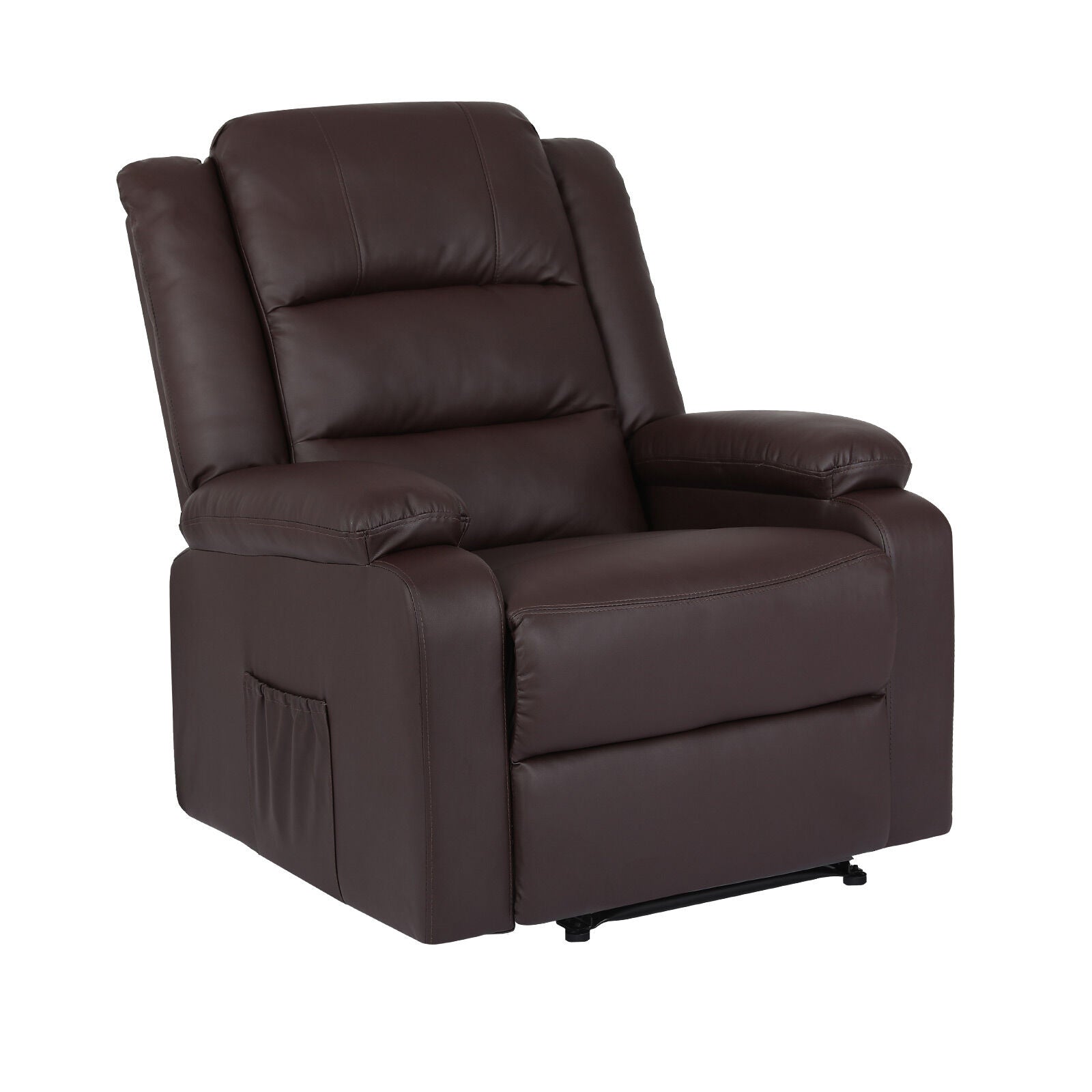 Home Recliner Chair - PU Leather Sofa Lounge Armchair MARLO BROWN V274-FT-RC-6502PU-LBN