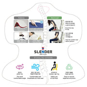Slender Chair Posture Correction Seat Floor Lounge Padded Stackable RED V274-FT-SLDC-RD