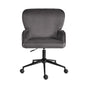 Desk Armchair - Home Office Swivel Chair Adjustable Height Seat PLUME GREY V274-FT-VOC-001BK-GY