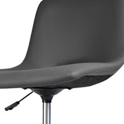 2 Set Office Desk Chair - PU Leather Home Swivel Chair Cut-Out Seat HALO GREY V274-FT-VOC-002BK-GY2