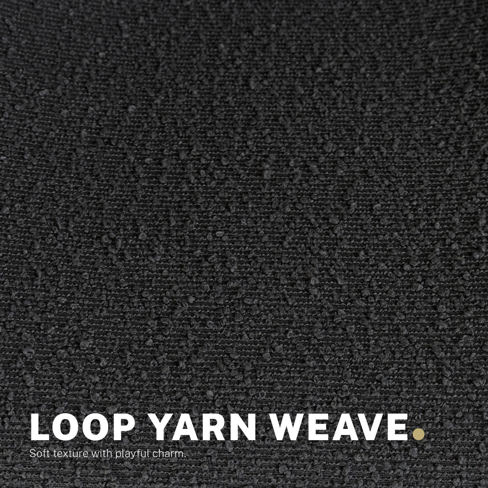 2 Set Office Desk Chair - Loop Yarn Fabric Home Swivel Chair Cut-Out Seat HALO BLACK V274-FT-VOC-002BK-LBK2