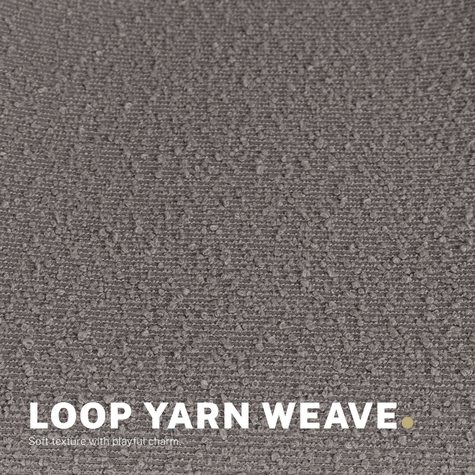 2 Set Office Desk Chair - Loop Yarn Fabric Home Swivel Chair Cut-Out Seat HALO GREY V274-FT-VOC-002BK-LGY2