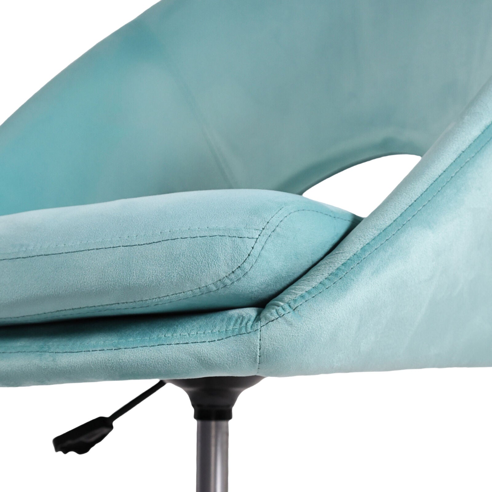 Office Desk Chair - Velvet Home Office Swivel Computer Seat COVE BLUE V274-FT-VOC-004GD-BU