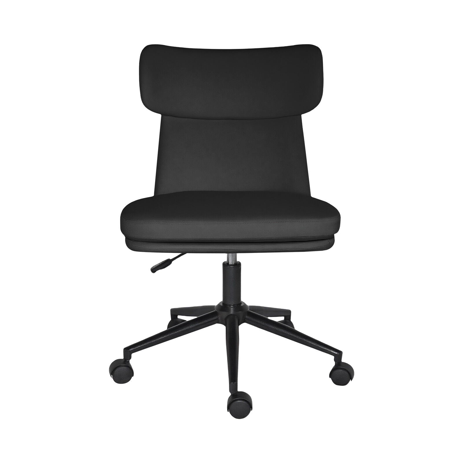 Office Desk Chair - PU Leather Home Office Swivel Chair Computer Seat BLACK V274-FT-VOC-005BK-BK
