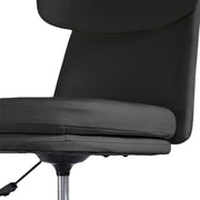 Office Desk Chair - PU Leather Home Office Swivel Chair Computer Seat BLACK V274-FT-VOC-005BK-BK