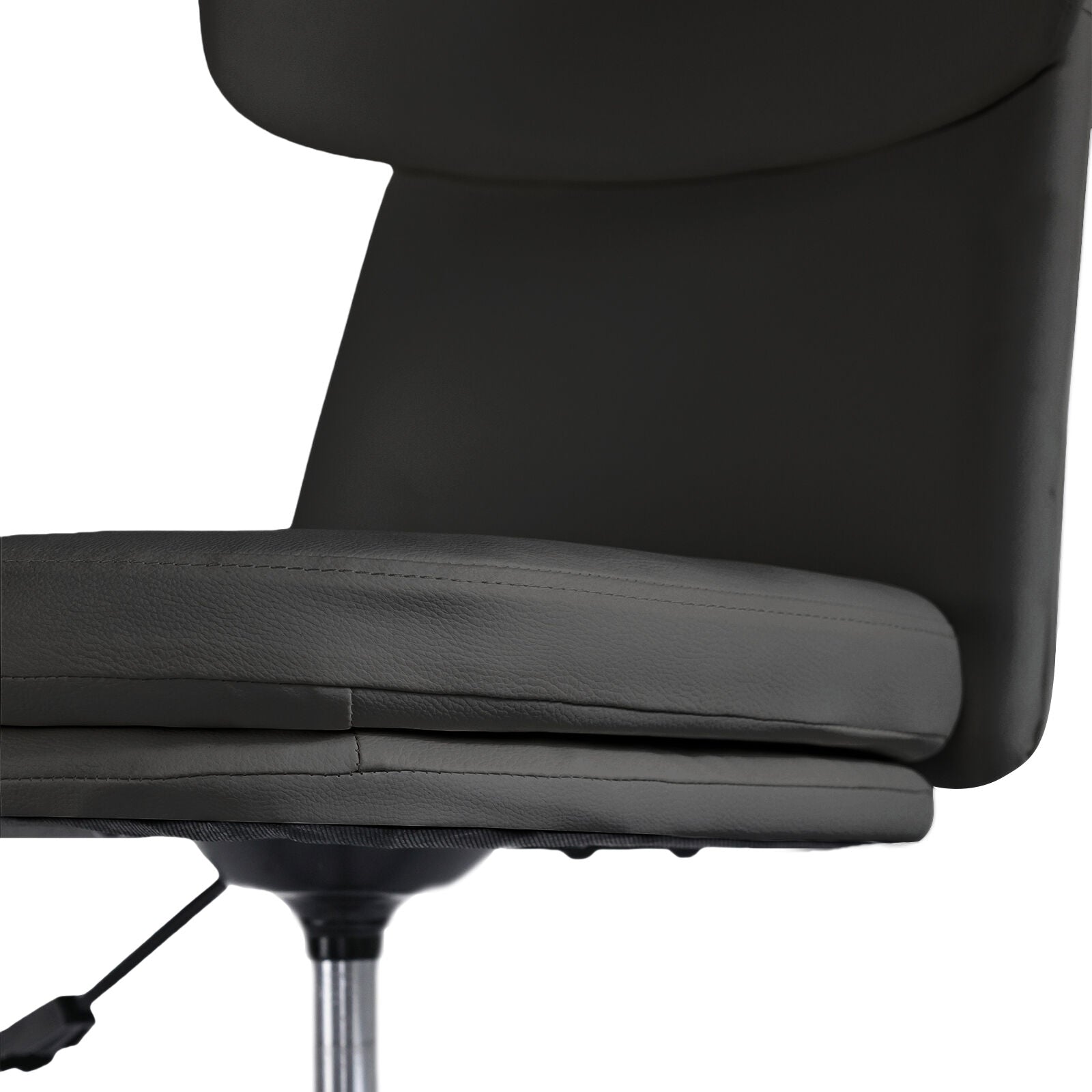 Office Desk Chair - PU Leather Home Office Swivel Chair Computer Seat BLACK V274-FT-VOC-005BK-BK