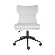 Office Desk Chair - PU Leather Home Office Swivel Chair Computer Seat WHITE V274-FT-VOC-005BK-WH