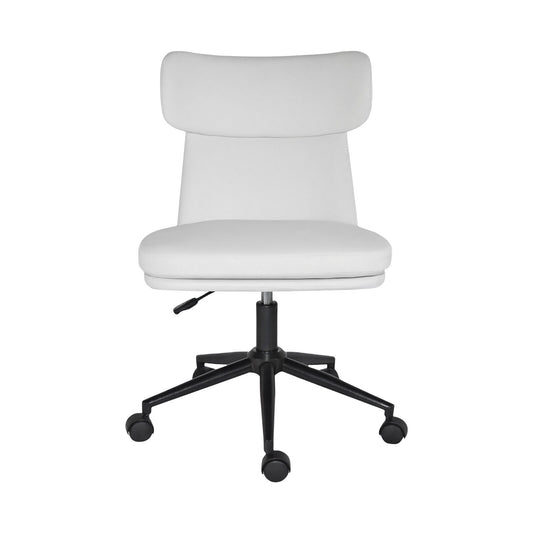 Office Desk Chair - PU Leather Home Office Swivel Chair Computer Seat WHITE V274-FT-VOC-005BK-WH
