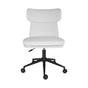 Office Desk Chair - PU Leather Home Office Swivel Chair Computer Seat WHITE V274-FT-VOC-005BK-WH