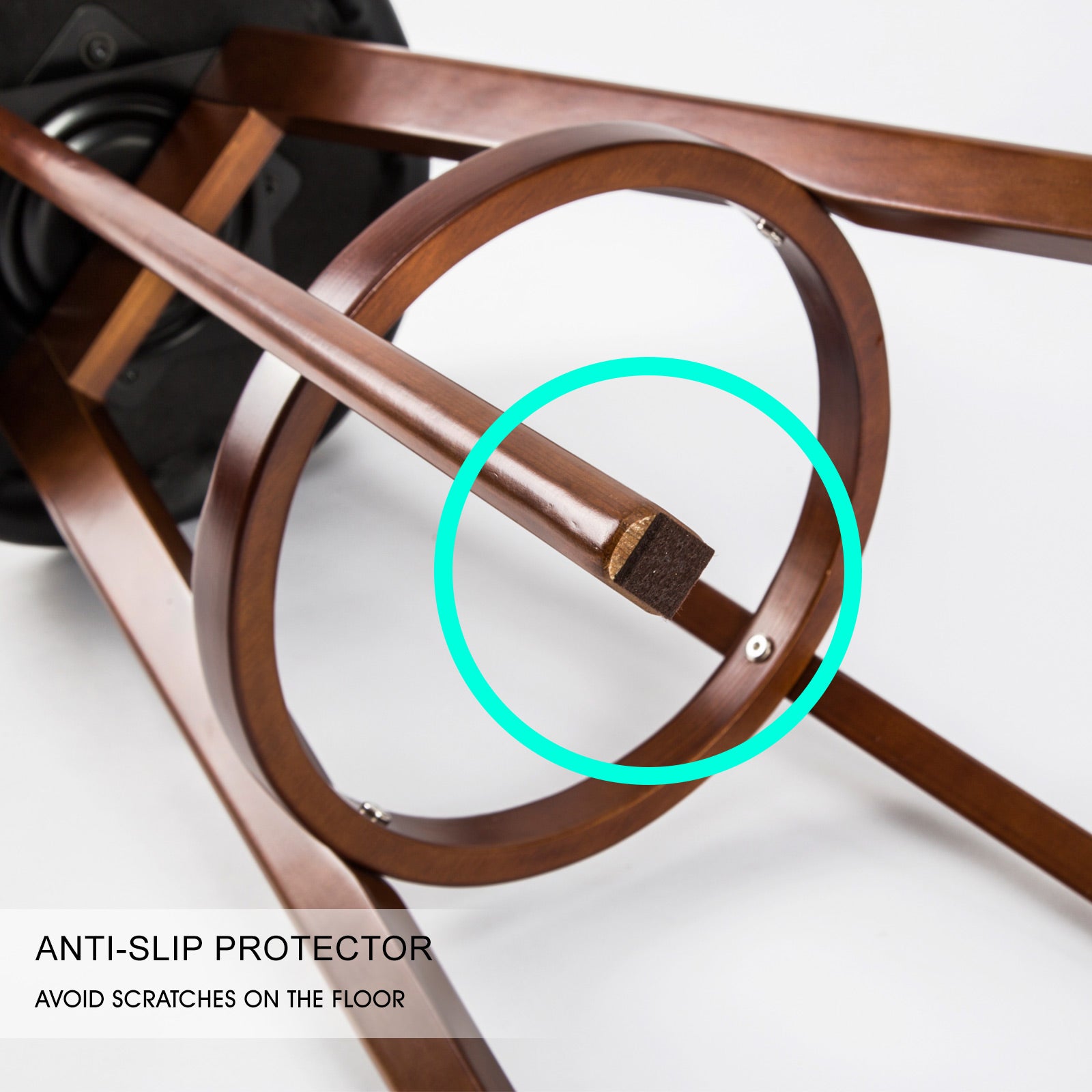 2X Wooden Bar Stool Dining Chair Leather LEILA 72cm BLACK BROWN V274-FT-WBSPVC-82BK2-BNP