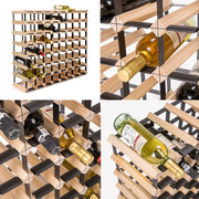 Timber Wine Rack Storage Cellar Organiser 72 Bottle V274-FT-WWR08-72