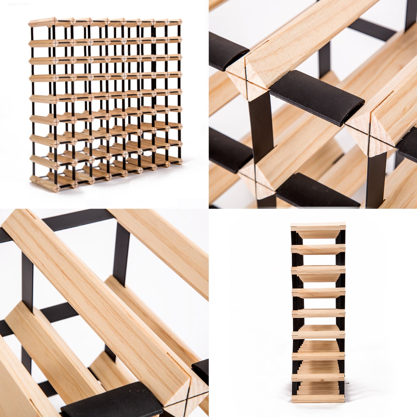 Timber Wine Rack Storage Cellar Organiser 72 Bottle V274-FT-WWR08-72