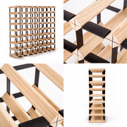 Timber Wine Rack Storage Cellar Organiser 72 Bottle V274-FT-WWR08-72