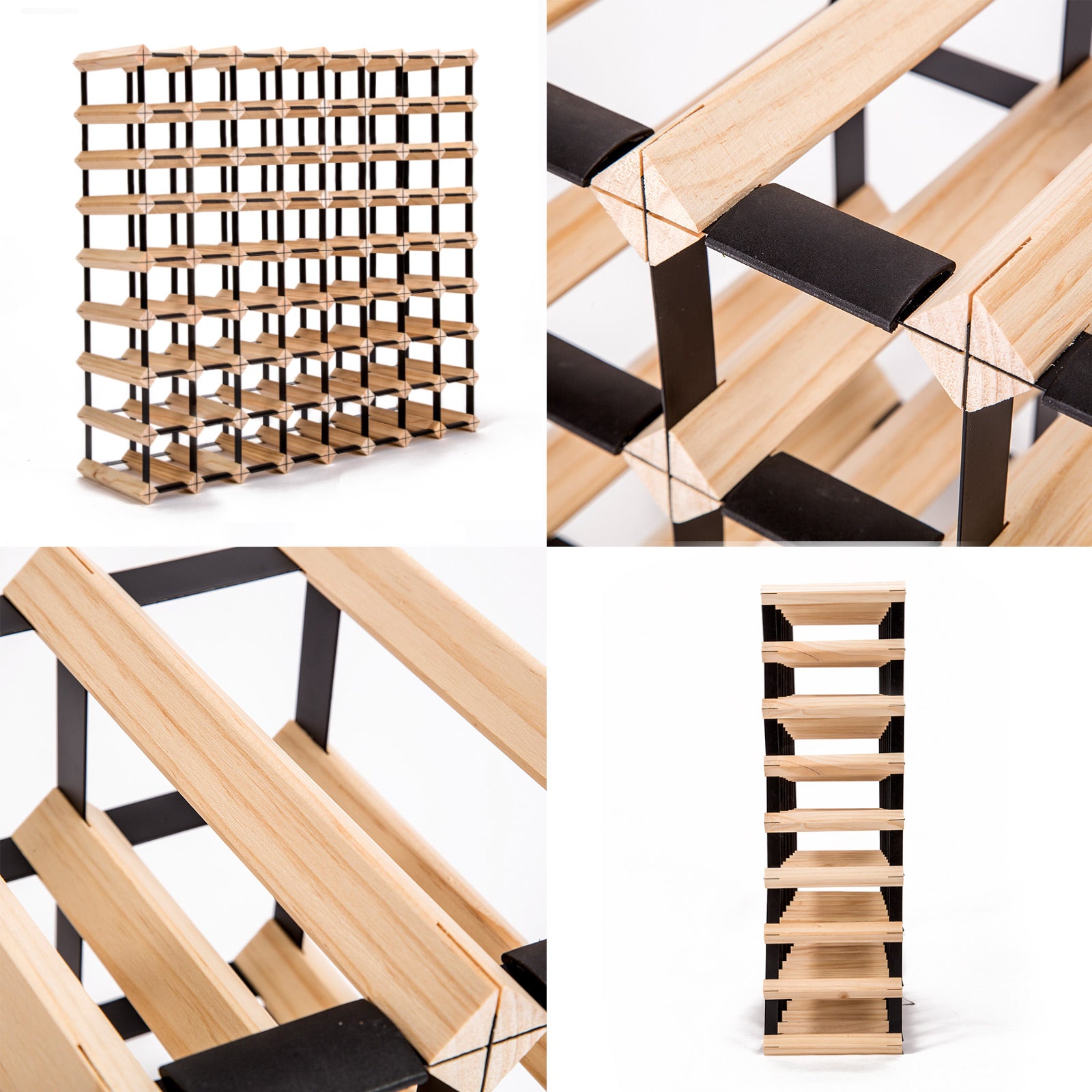 Timber Wine Rack Storage Cellar Organiser 72 Bottle V274-FT-WWR08-72