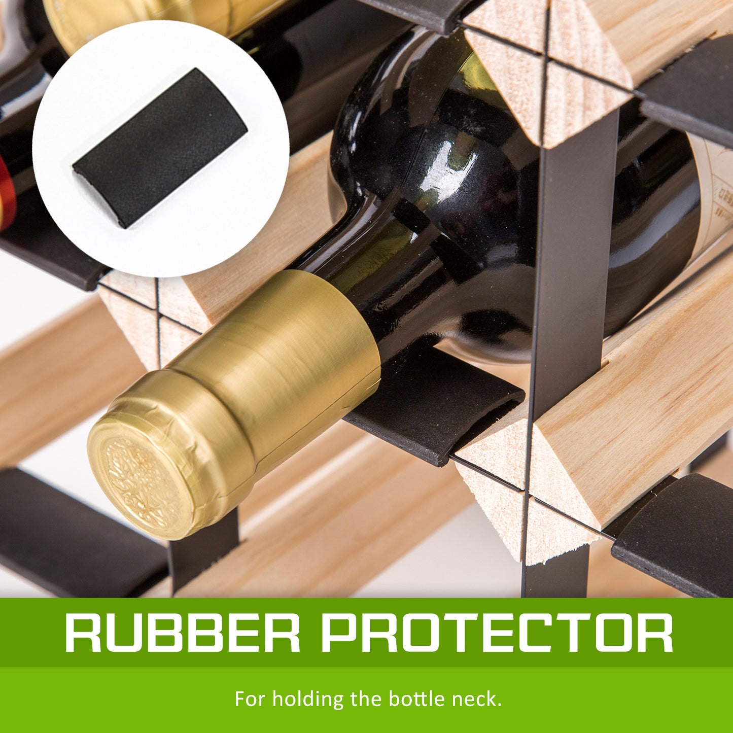 Timber Wine Rack Storage Cellar Organiser 72 Bottle V274-FT-WWR08-72