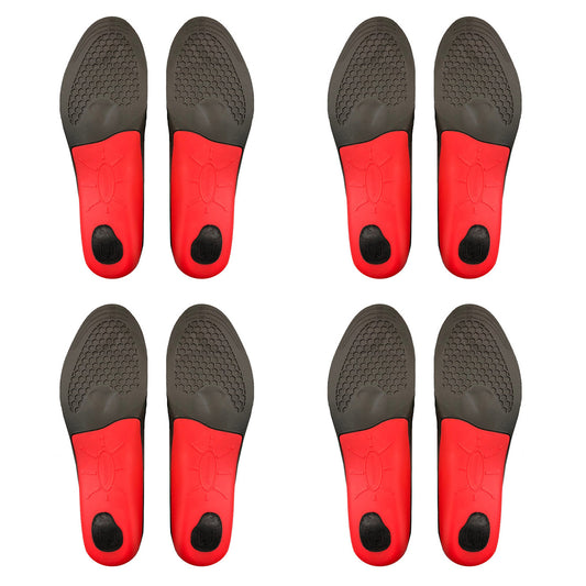 4X Pair Full Whole Insoles Shoe Inserts L Size Arch Support Foot Pads V274-GM-BI-INSOLE-FL-L4