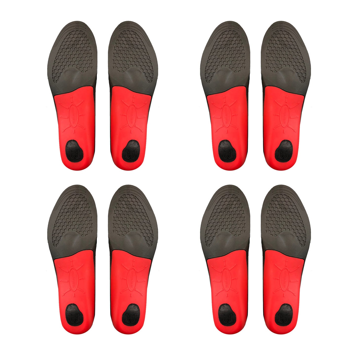 4X Pair Full Whole Insoles Shoe Inserts M Size Arch Support Foot Pads V274-GM-BI-INSOLE-FL-M4