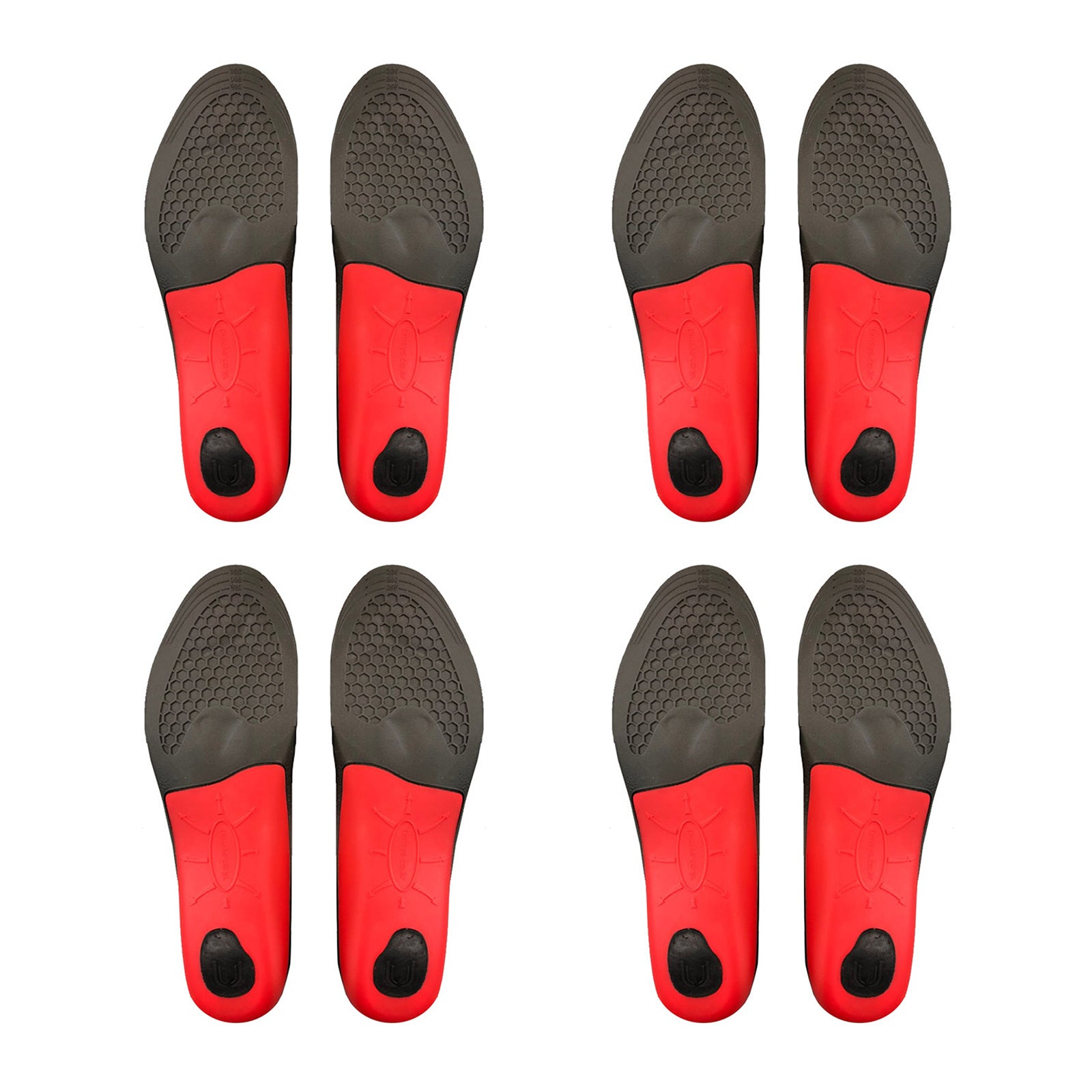 4X Pair Full Whole Insoles Shoe Inserts M Size Arch Support Foot Pads V274-GM-BI-INSOLE-FL-M4