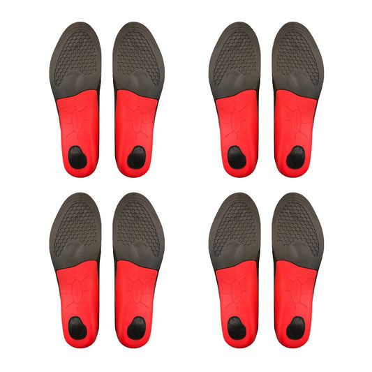 4X Pair Full Whole Insoles Shoe Inserts M Size Arch Support Foot Pads V274-GM-BI-INSOLE-FL-M4