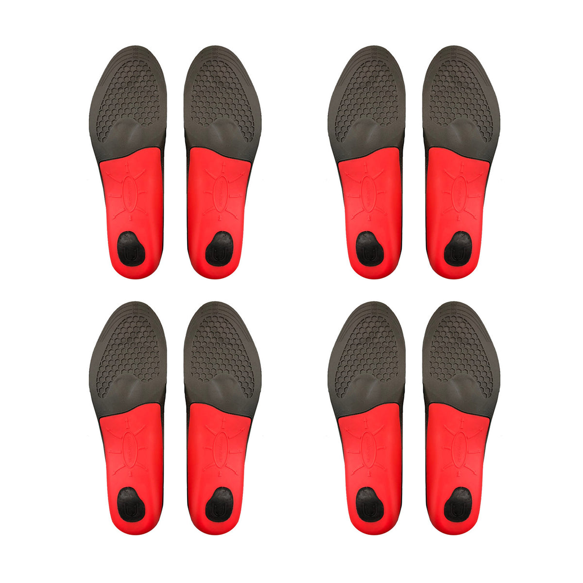4X Pair Full Whole Insoles Shoe Inserts S Size Arch Support Foot Pads V274-GM-BI-INSOLE-FL-S4