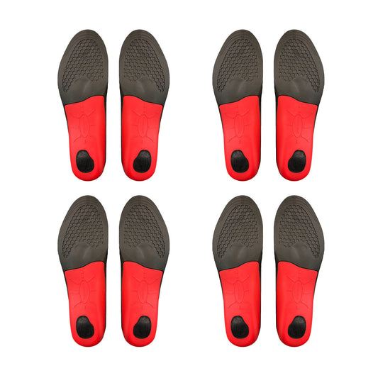 4X Pair Full Whole Insoles Shoe Inserts S Size Arch Support Foot Pads V274-GM-BI-INSOLE-FL-S4
