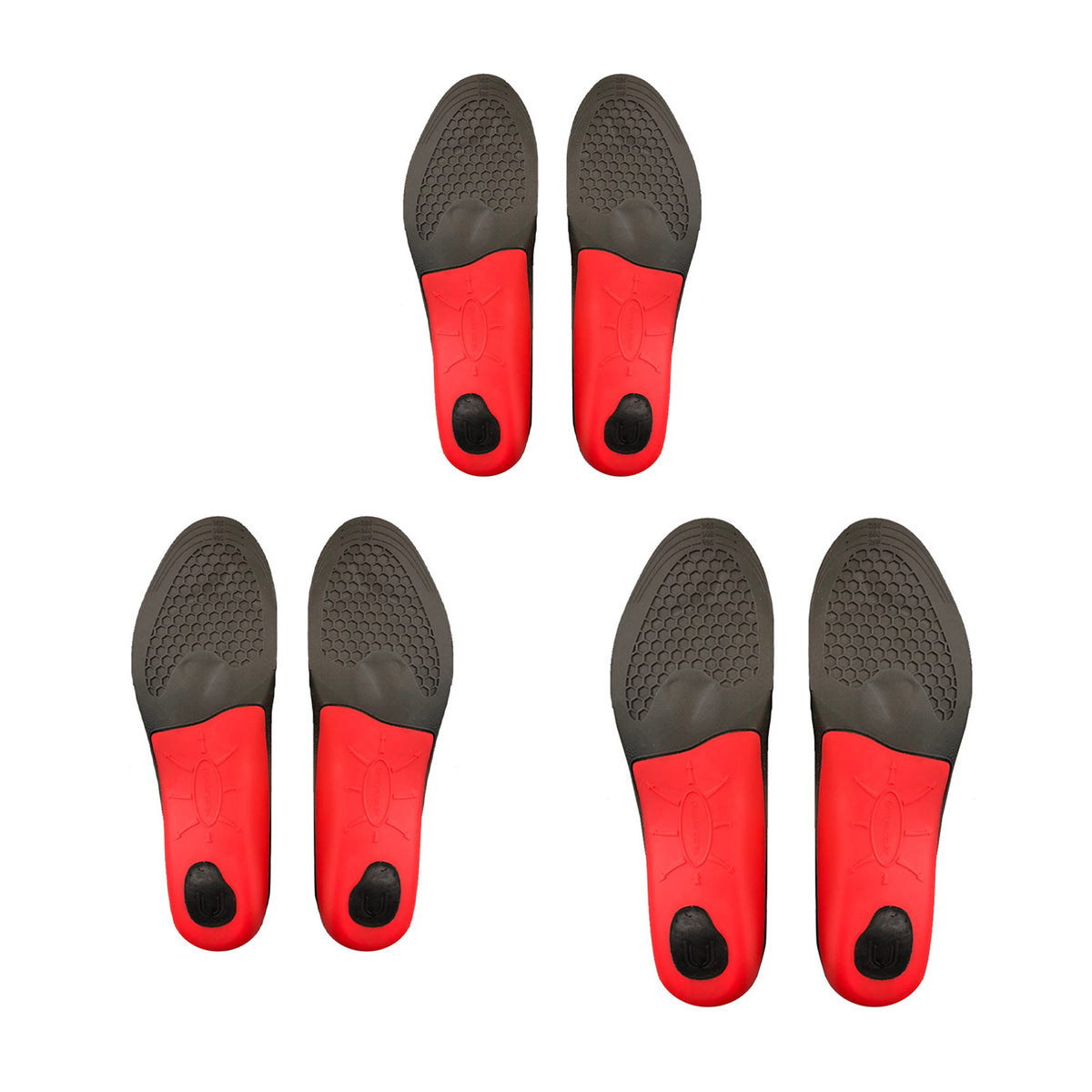 Full Whole Insoles Shoe Inserts 3-Size Combo Arch Support Foot Pads V274-GM-BI-INSOLE-FL-SML