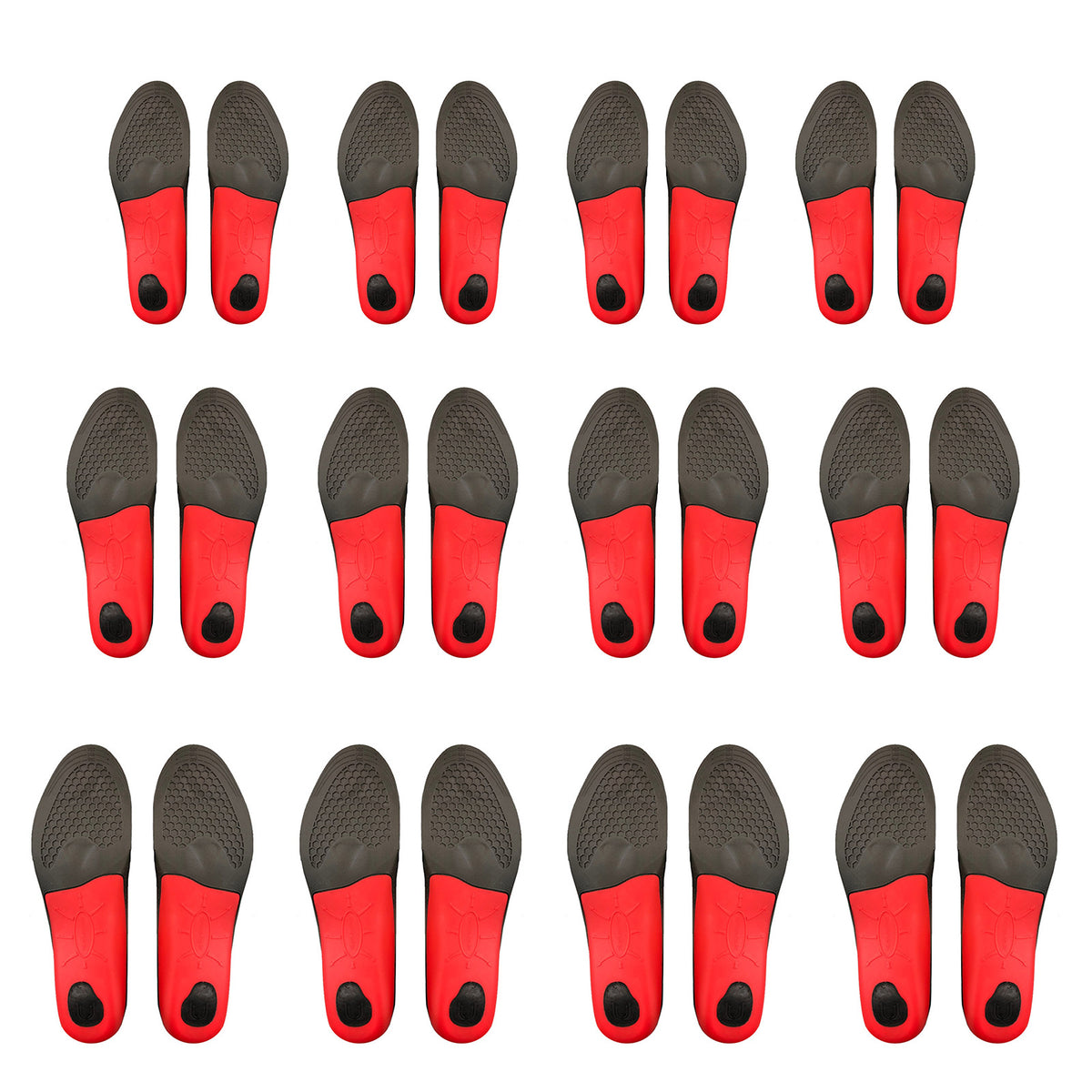 4X Set Full Whole Insoles Shoe Inserts 3-Size Combo Arch Support Foot Pads V274-GM-BI-INSOLE-FL-SML4