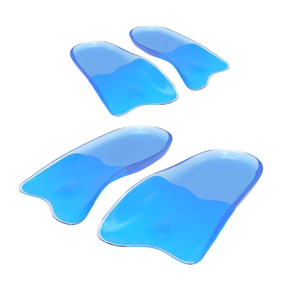 2X Pair Half Insoles Shoe Inserts M Size Gel Arch Support Foot Pad V274-GM-BI-INSOLE-HF-M2