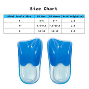 4X Pair Half Insoles Shoe Inserts M Size Gel Arch Support Foot Pad V274-GM-BI-INSOLE-HF-M4