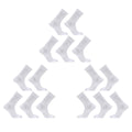 15X Rexy 3D Seamless Crew Socks Large Slim Breathable WHITE V274-GM-RX3DCW-L15-WH