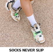 15X Rexy 3D Seamless Crew Socks Large Slim Breathable WHITE V274-GM-RX3DCW-L15-WH