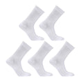5X Rexy 3D Seamless Crew Socks Medium Slim Breathable WHITE V274-GM-RX3DCW-M5-WH
