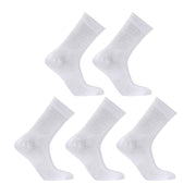 5X Rexy 3D Seamless Crew Socks Medium Slim Breathable WHITE V274-GM-RX3DCW-M5-WH