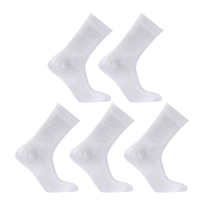 5X Rexy 3D Seamless Crew Socks Medium Slim Breathable WHITE V274-GM-RX3DCW-M5-WH