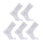 5X Rexy 3D Seamless Crew Socks Medium Slim Breathable WHITE V274-GM-RX3DCW-M5-WH