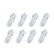 8X Rexy Seamless Sport Sneakers Socks Large Non-Slip Heel Tab WHITE V274-GM-RXSPSK-L8-WH_