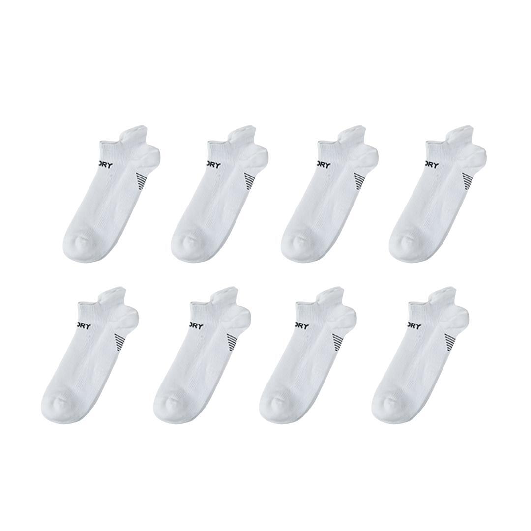 8X Rexy Seamless Sport Sneakers Socks Large Non-Slip Heel Tab WHITE V274-GM-RXSPSK-L8-WH_
